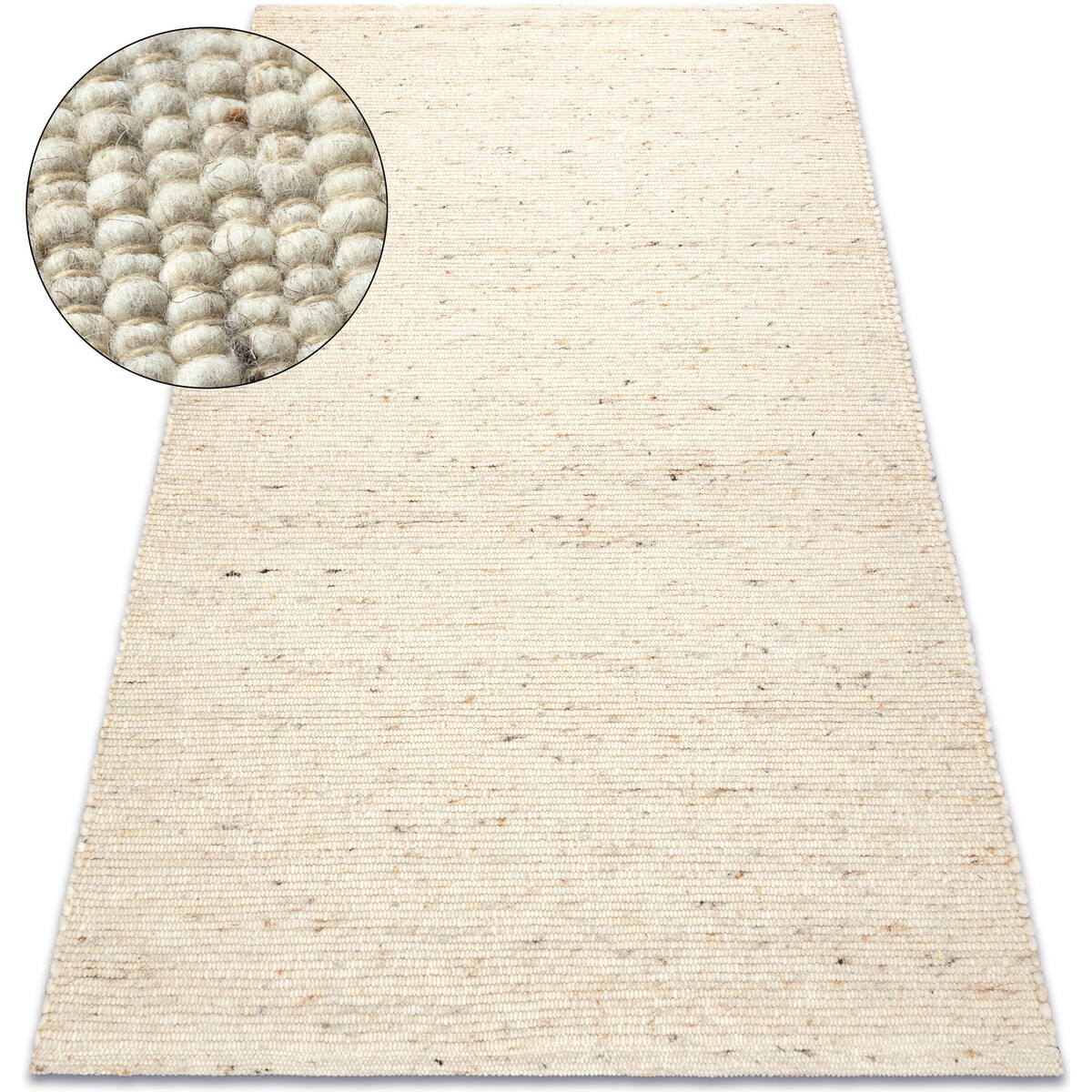 Rugsx  Koberec NEPAL 2100 béžový - vlněný, oboustran 120x170 cm  Béžová