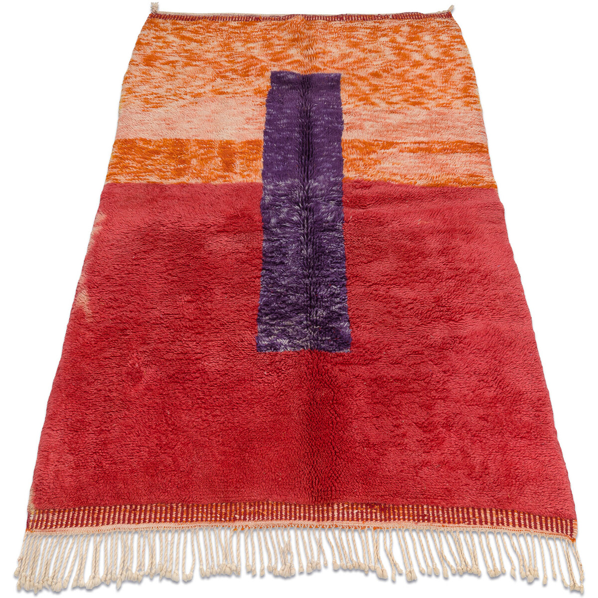 Rugsx  Koberec BERBER MR4015 Beni Mrirt, ručně tkaný 150x200 cm  Červená