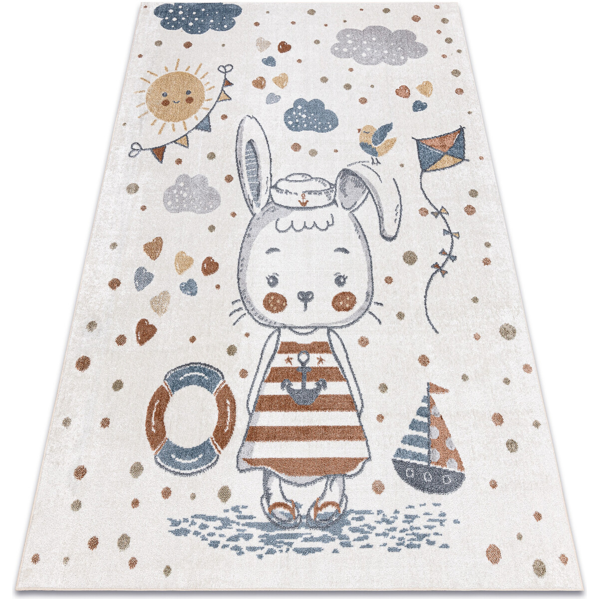 Rugsx  Koberec BONO 8441 Králíček námořník metana / 180x270 cm  Béžová