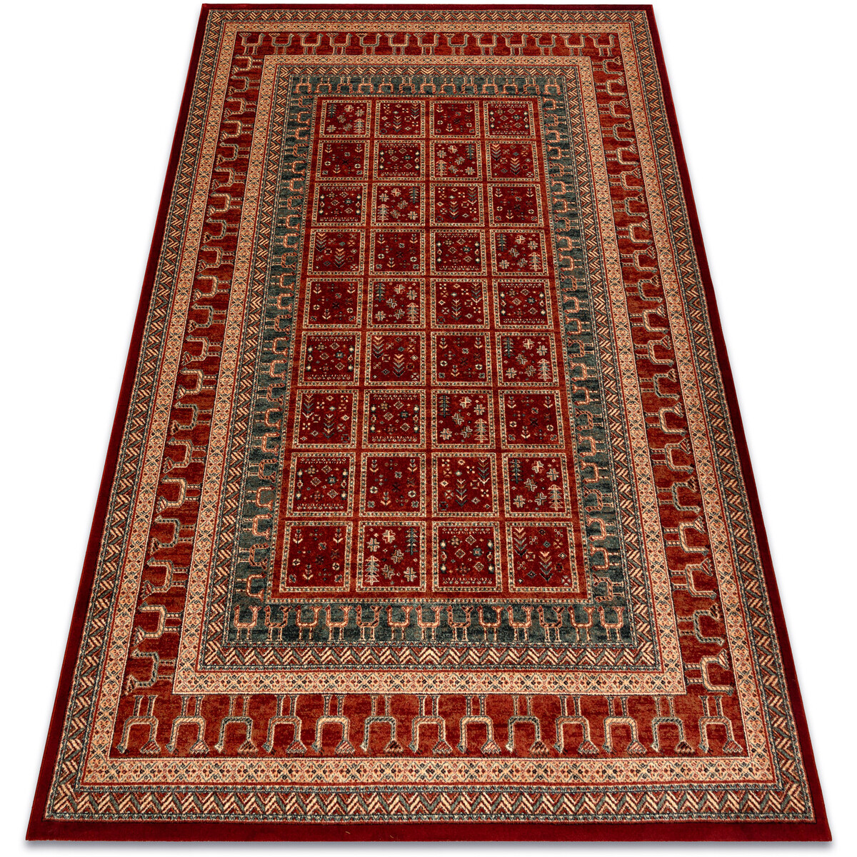 Rugsx  Koberec KASHQAI 4349 300 orientální, rám terako 200x300 cm  Červená