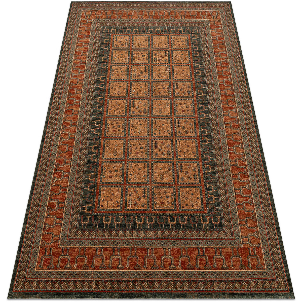 Rugsx  Koberec KASHQAI 4349 500 orientální, rám bordó 160x240 cm  Bordó