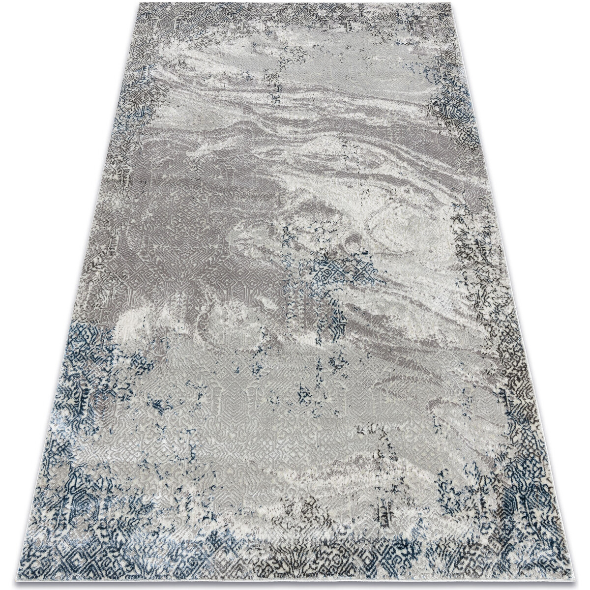 Rugsx  BLISS Z198AZ221 koberec krémová / modrý - 160x220 cm  Béžová