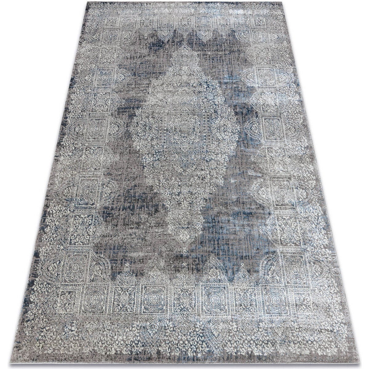 Rugsx  BLISS Z214AZ221 koberec krémová / modrý - 140x190 cm  Béžová