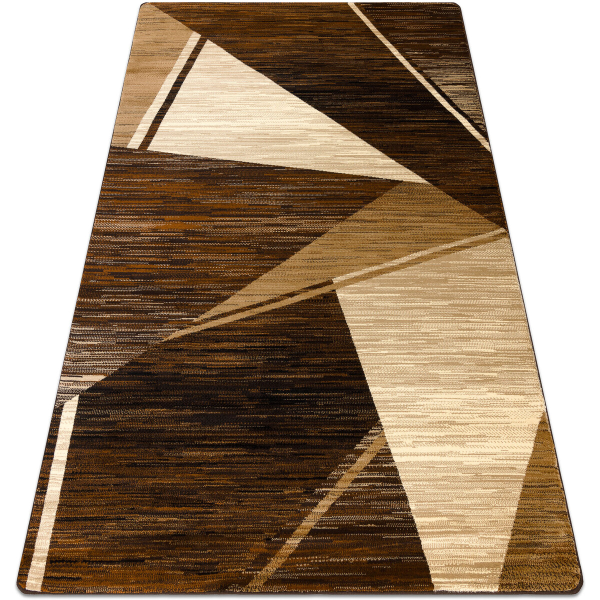 Rugsx  Koberec ROYAL HE397 Geometrické - hnědá / 100x200 cm  Hnědá