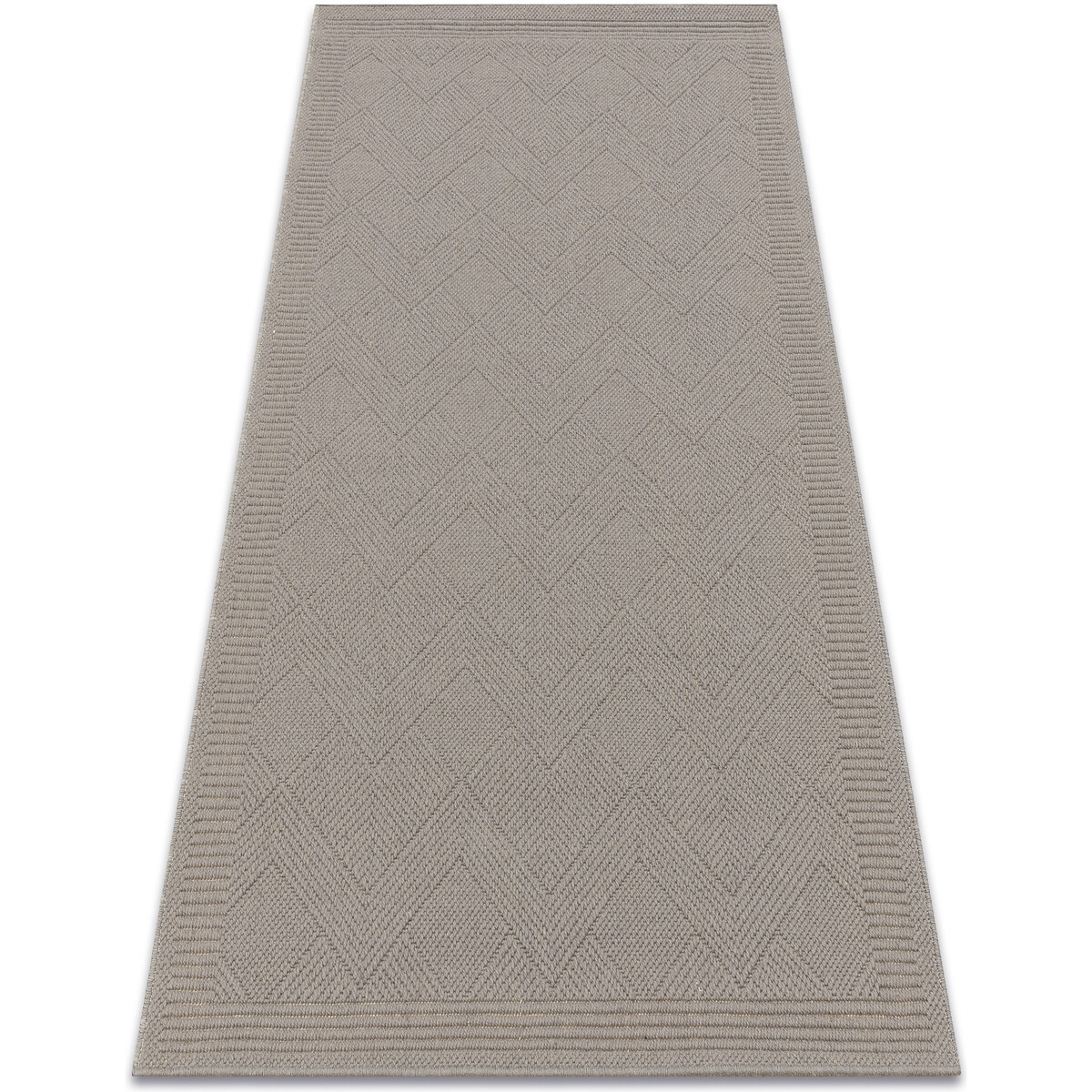 Rugsx  Vlněný koberec VILLA 7636/68400 Zigzag SIZAL, pl 240x340 cm  Béžová