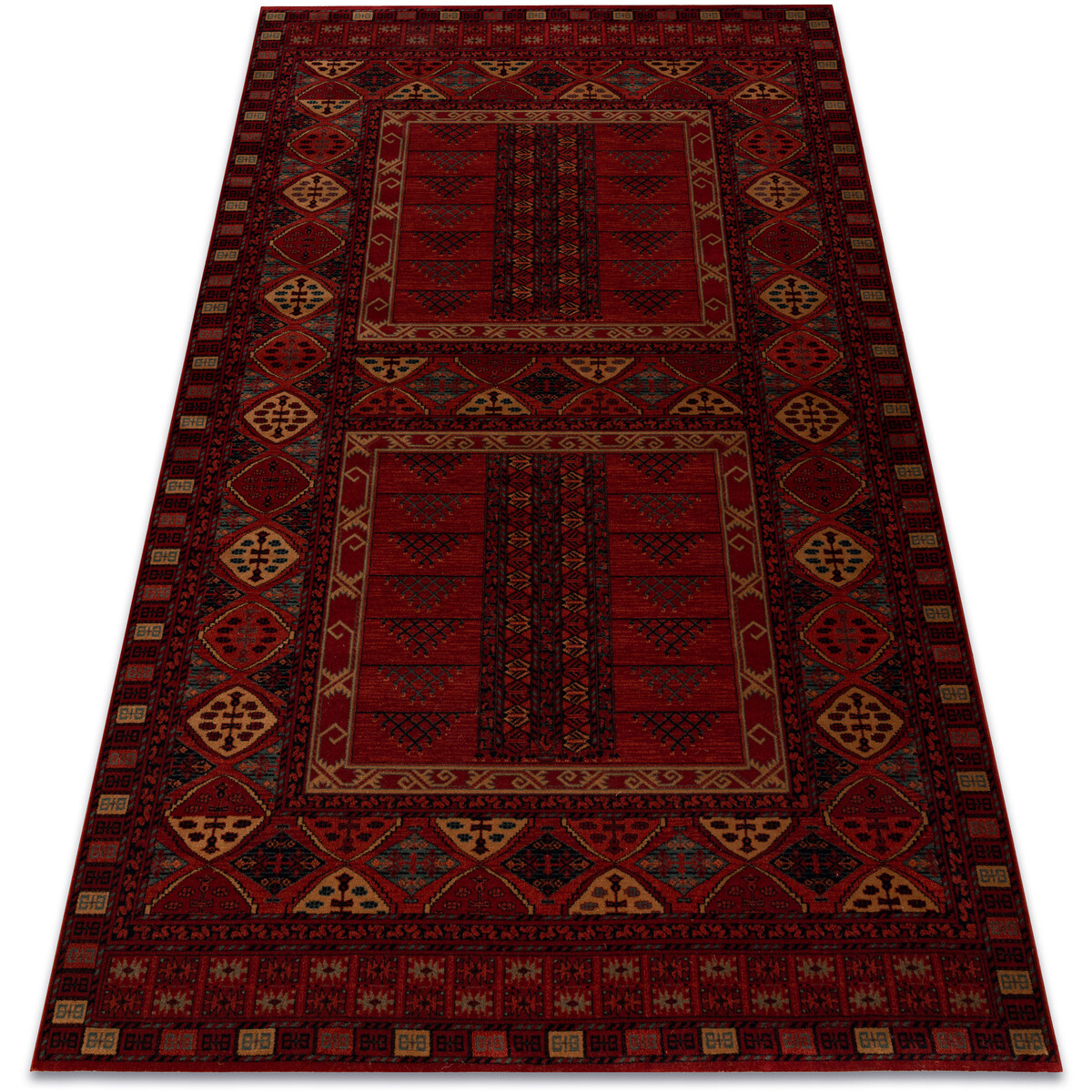 Rugsx  Koberec KASHQAI 4346 300 orientální, geometrickà67x130 cm  Bordó