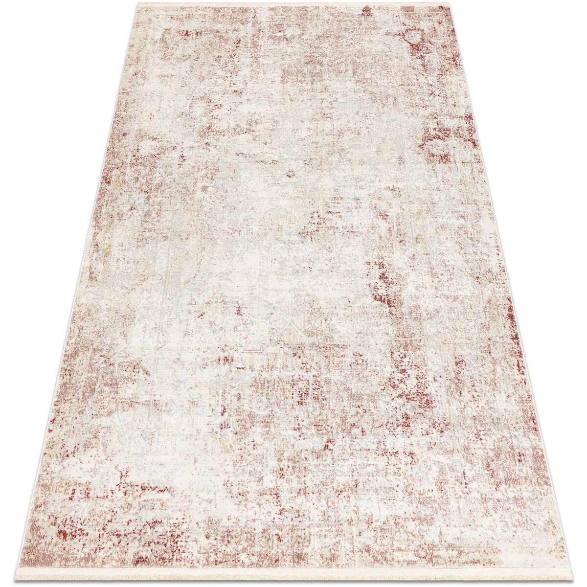 Rugsx  DISTIN 0828A růžový / pudrový / bílý 200x290 cm  Bílá