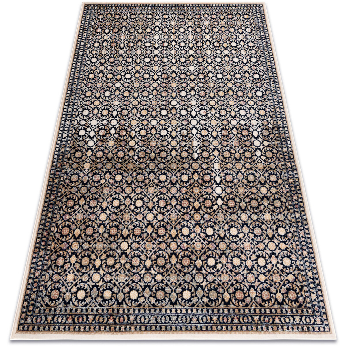 Rugsx  Koberec Vlna NAIN Ornament 1183/51033 tmavě modrà200x300 cm  Modrá