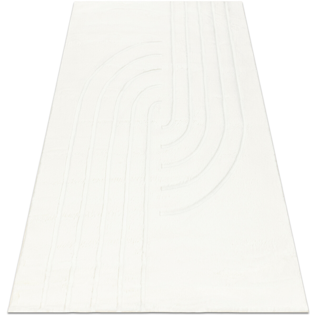 Rugsx  CURVY bílý 11 Curves omyvatelný koberec, strukt 160x220 cm  Bílá