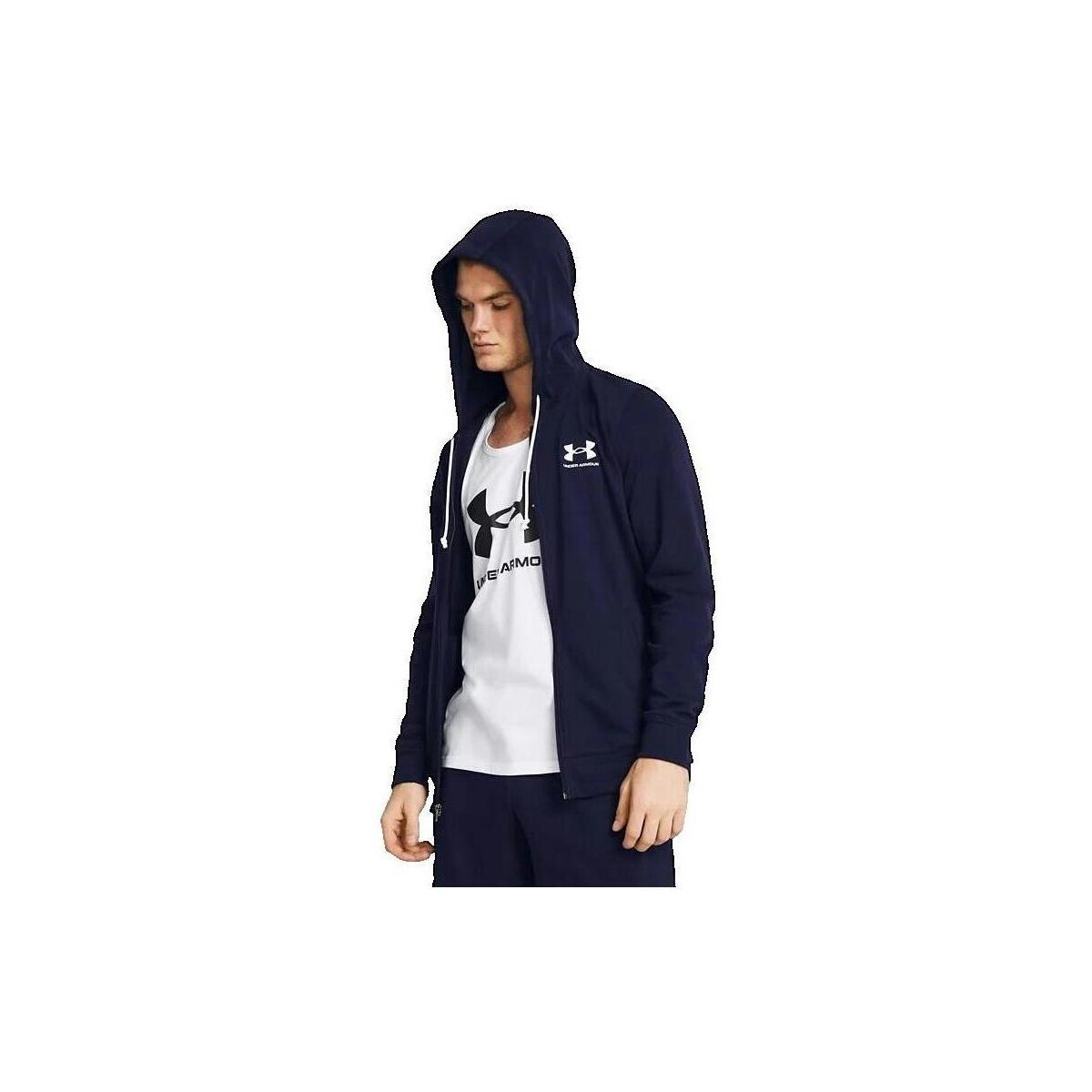 Under Armour Ua Rival Terry Fullzip Modrá