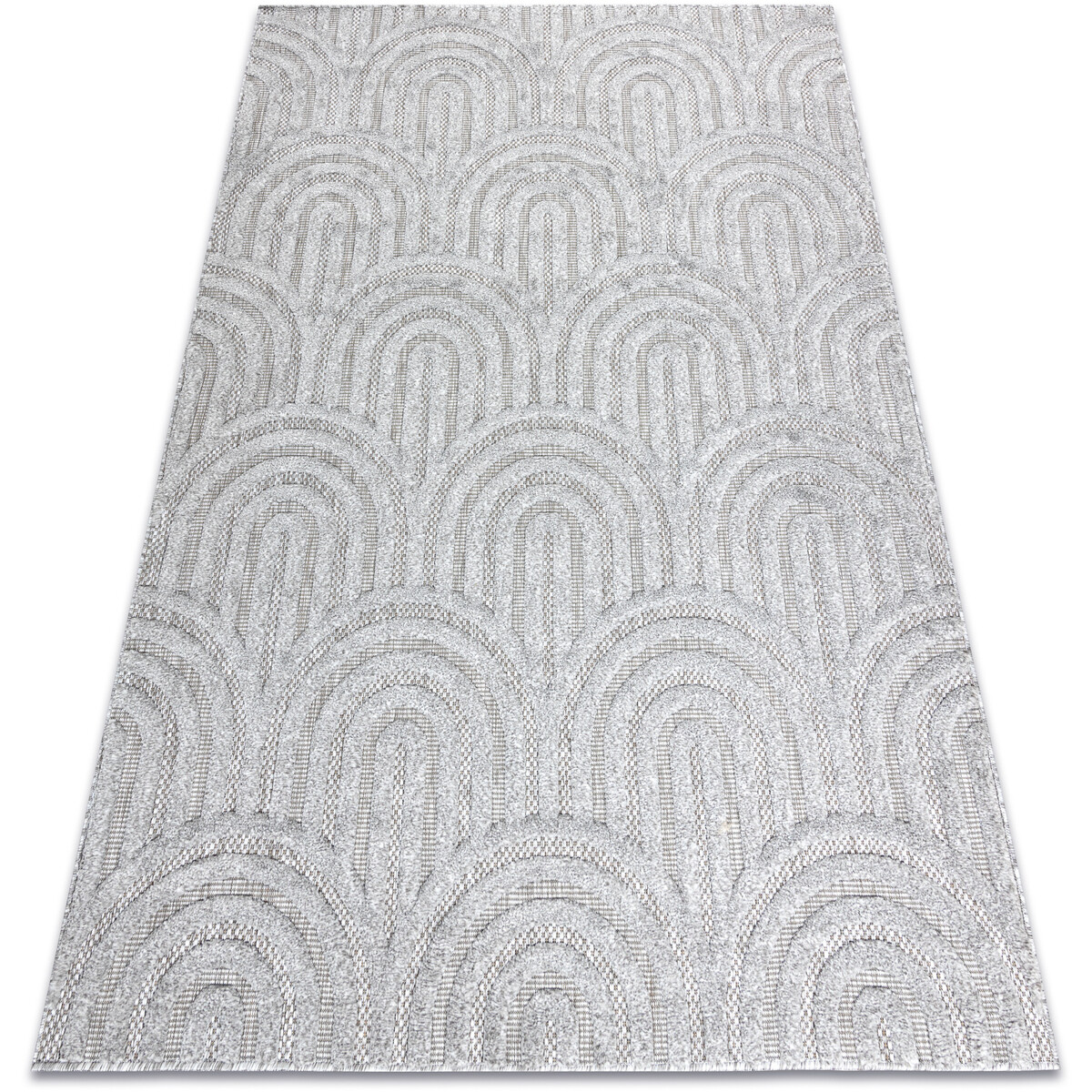 Rugsx  Koberec SANTO SISAL 0537 geometrická šedá  120x170 cm  Šedá