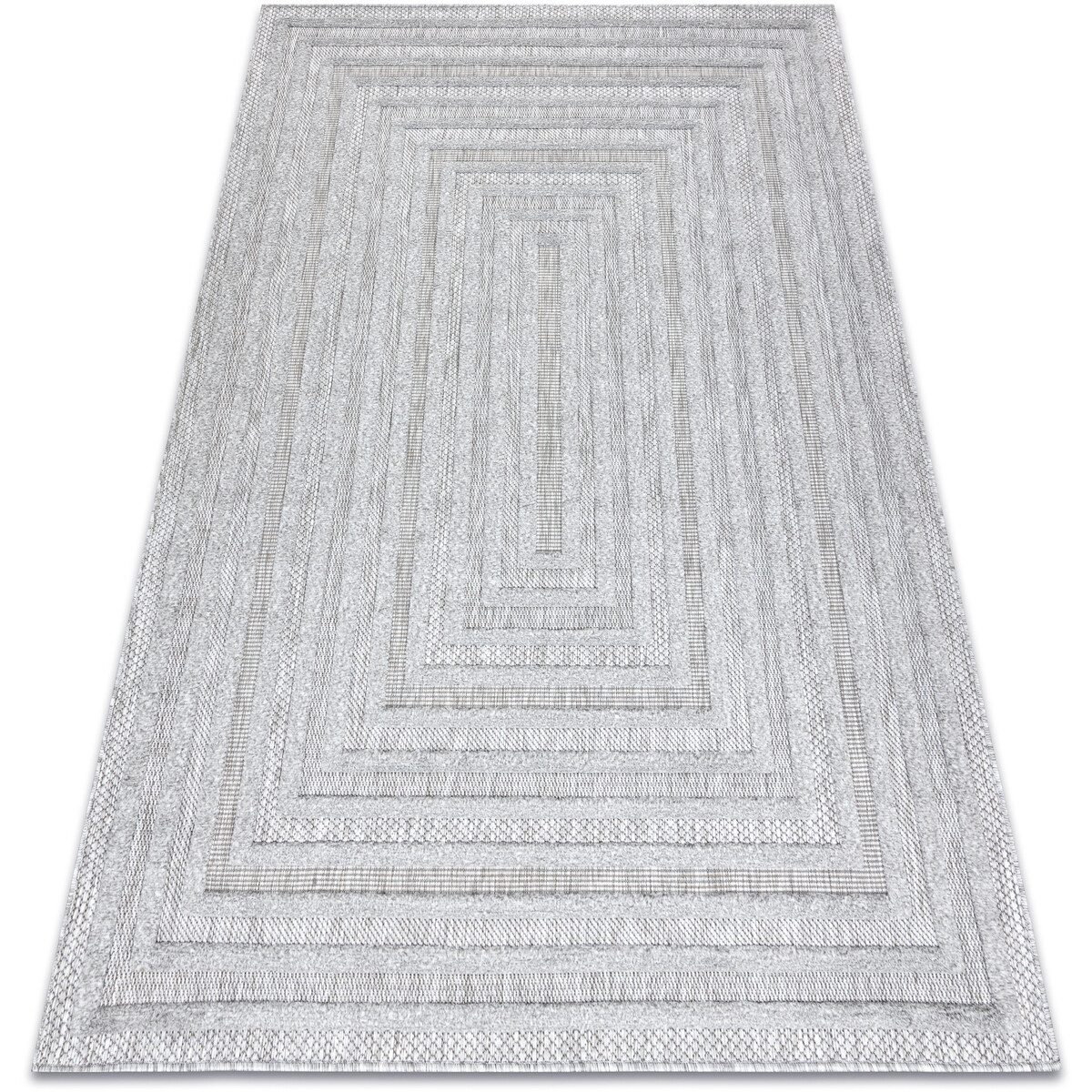 Rugsx  Koberec SANTO SISAL 0999 geometrická šedá  180x270 cm  Šedá