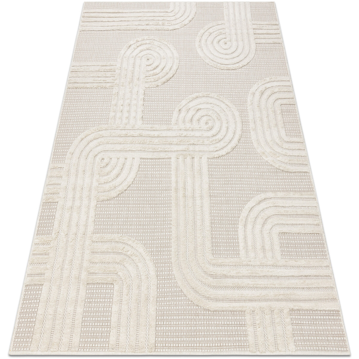 Rugsx  Koberec SANTO SISAL 1001 geometrická bílá 80x150 cm  Bílá