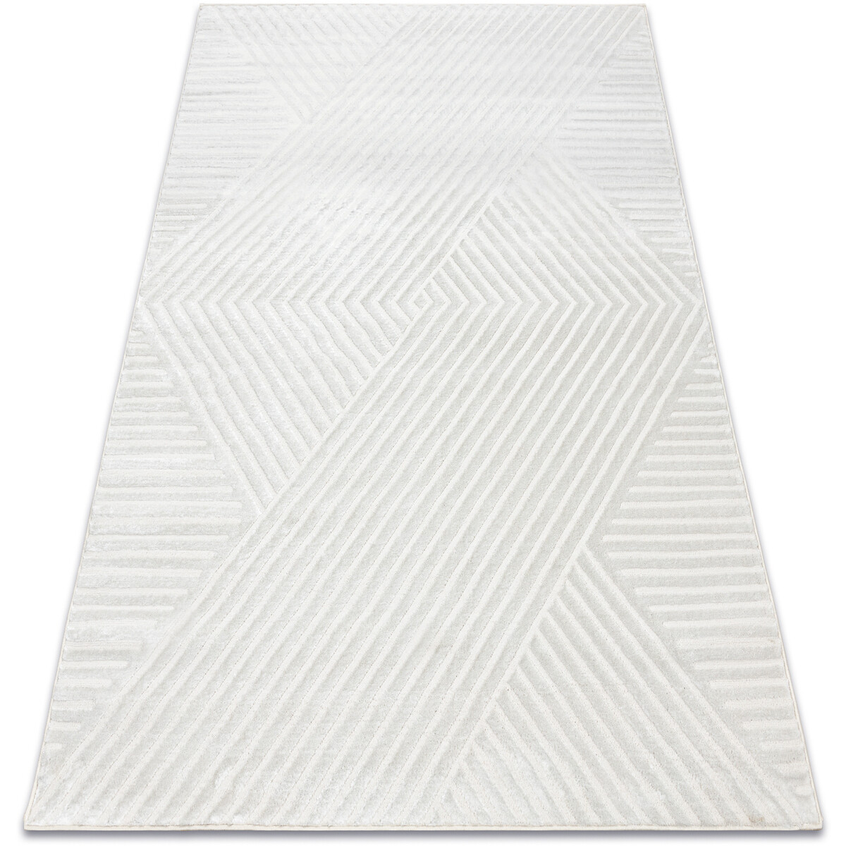 Rugsx  Koberec BALANCE 1503 krémová - Geometrický, str 140x190 cm  Béžová