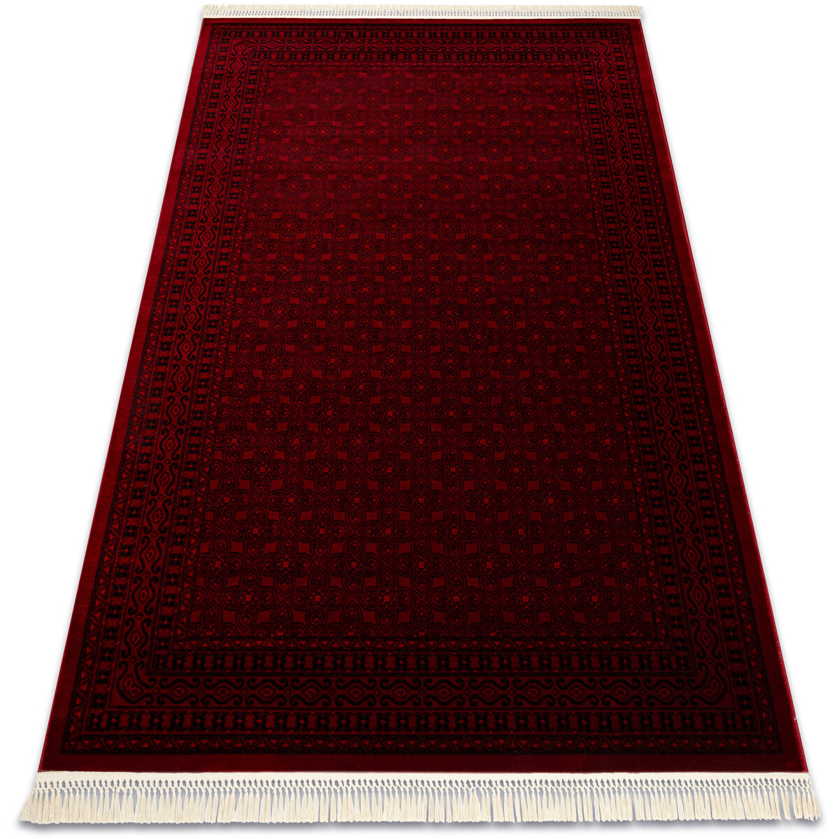 Rugsx  ORIENT 2958 koberec vínová / černá Rám, 200x290 cm  Bordó