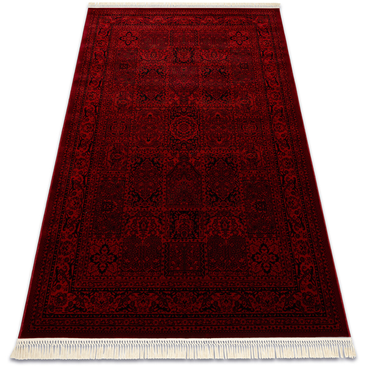 Rugsx  ORIENT 5365 koberec vínová / černá Rám, 200x290 cm  Bordó