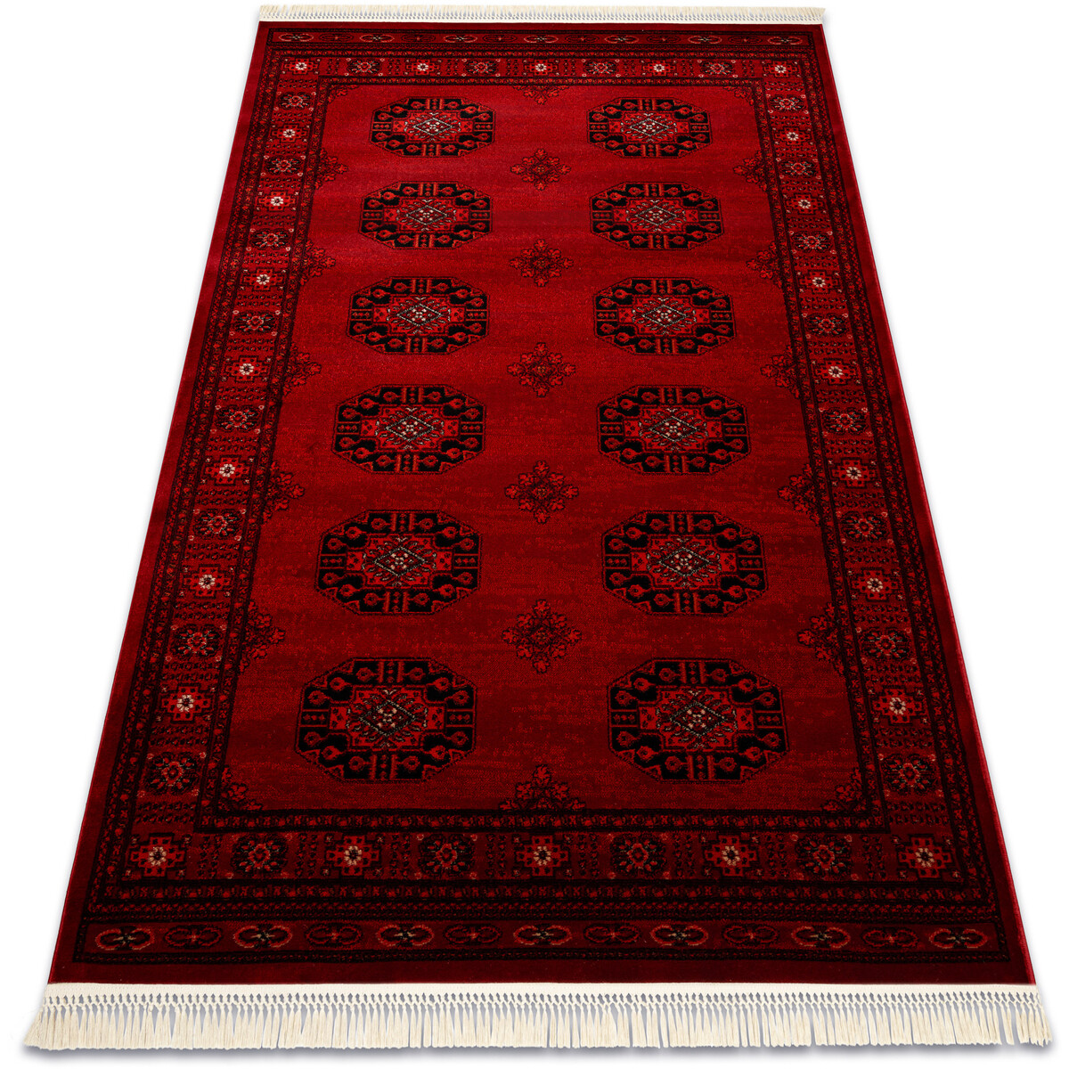 Rugsx  ORIENT 6871 koberec vínová / černá Rám, 200x290 cm  Bordó