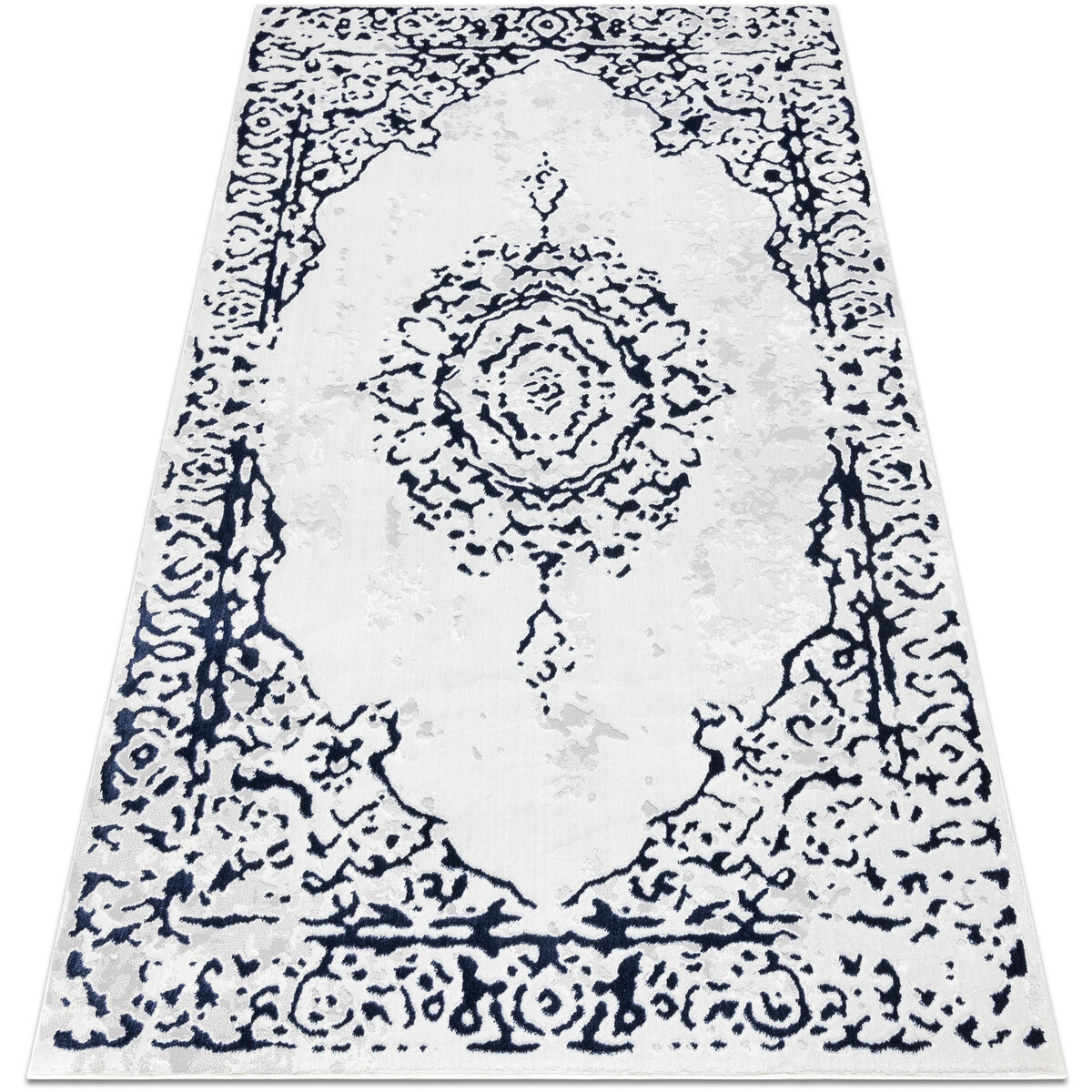 Rugsx  Koberec ALLURE 1961 Ornament, rám - Strukturálnà180x270 cm  Bílá