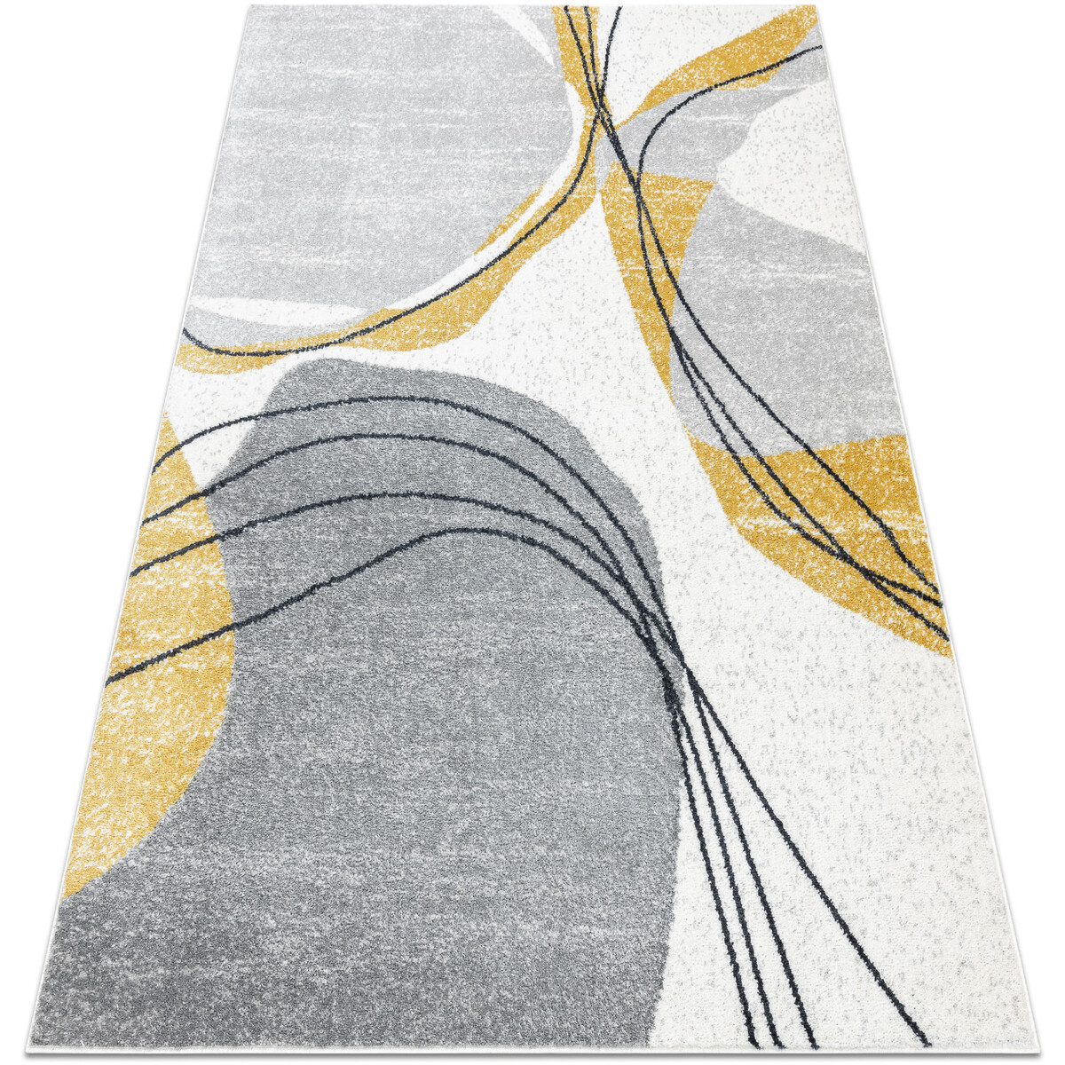 Rugsx  Koberec FUSION 5868 bílá / žlutá - 160x220 cm  Bílá