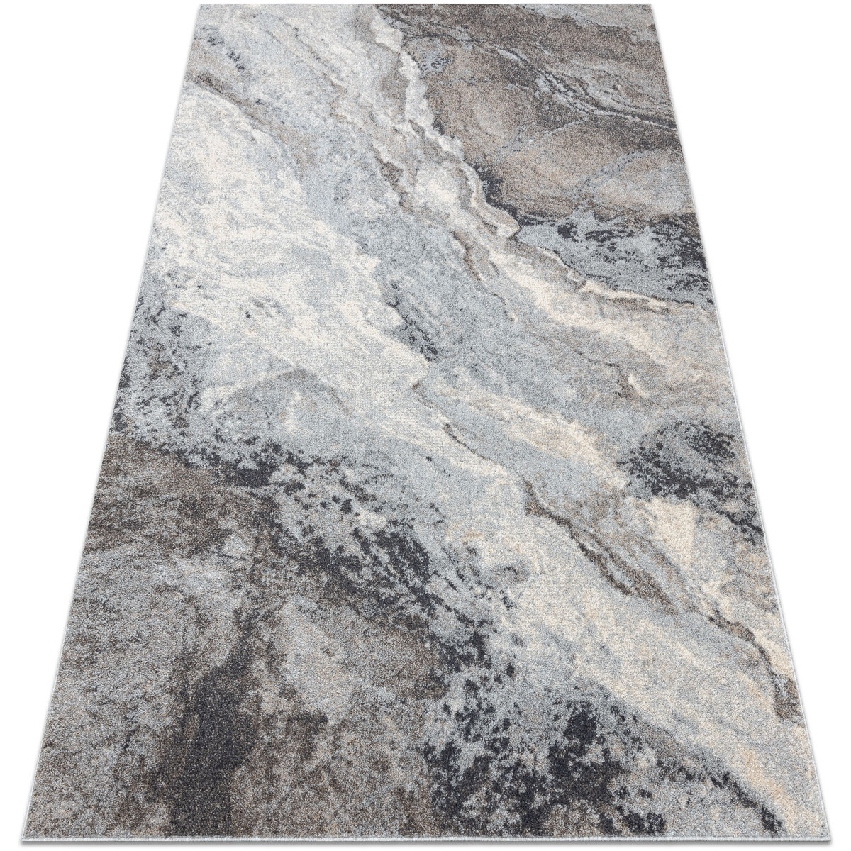Rugsx  Koberec FUSION 9613 světle šedá / tmavošedý 140x190 cm  Šedá