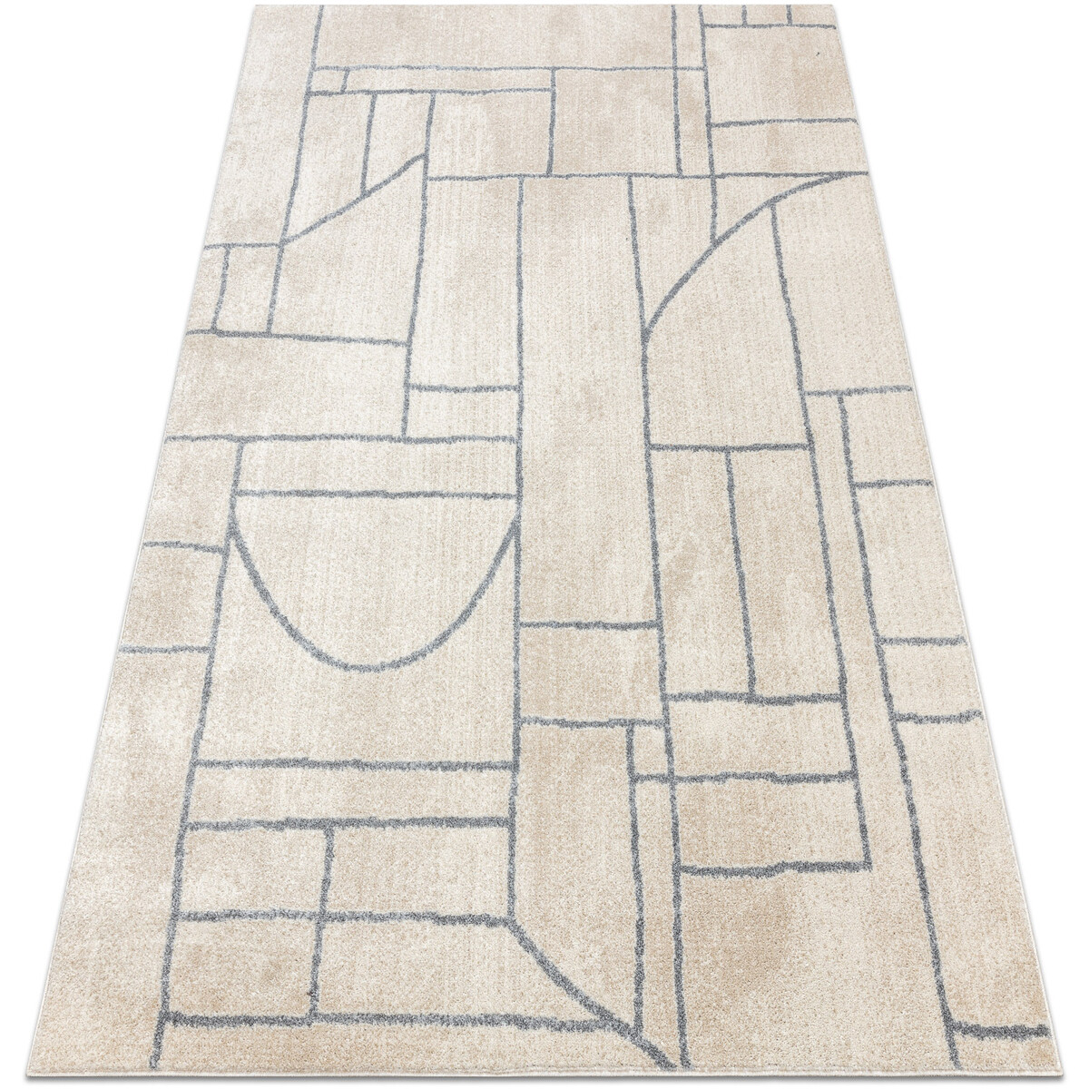Rugsx  Koberec FUSION 0806 krémová / světle šedá 240x330 cm  Béžová