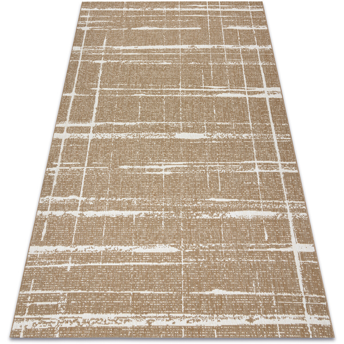 Rugsx  FLAT 48965265 Sisalový koberec Trellis vintage - 80x150 cm  Béžová