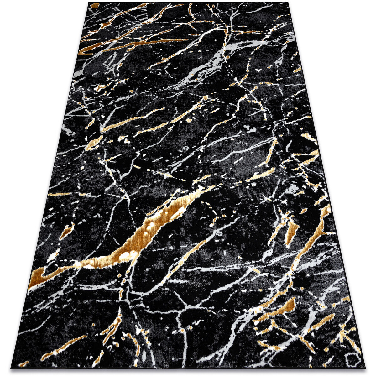 Rugsx  Koberec ALLURE 1963 Mramor - Strukturální, stylo 160x220 cm  Černá