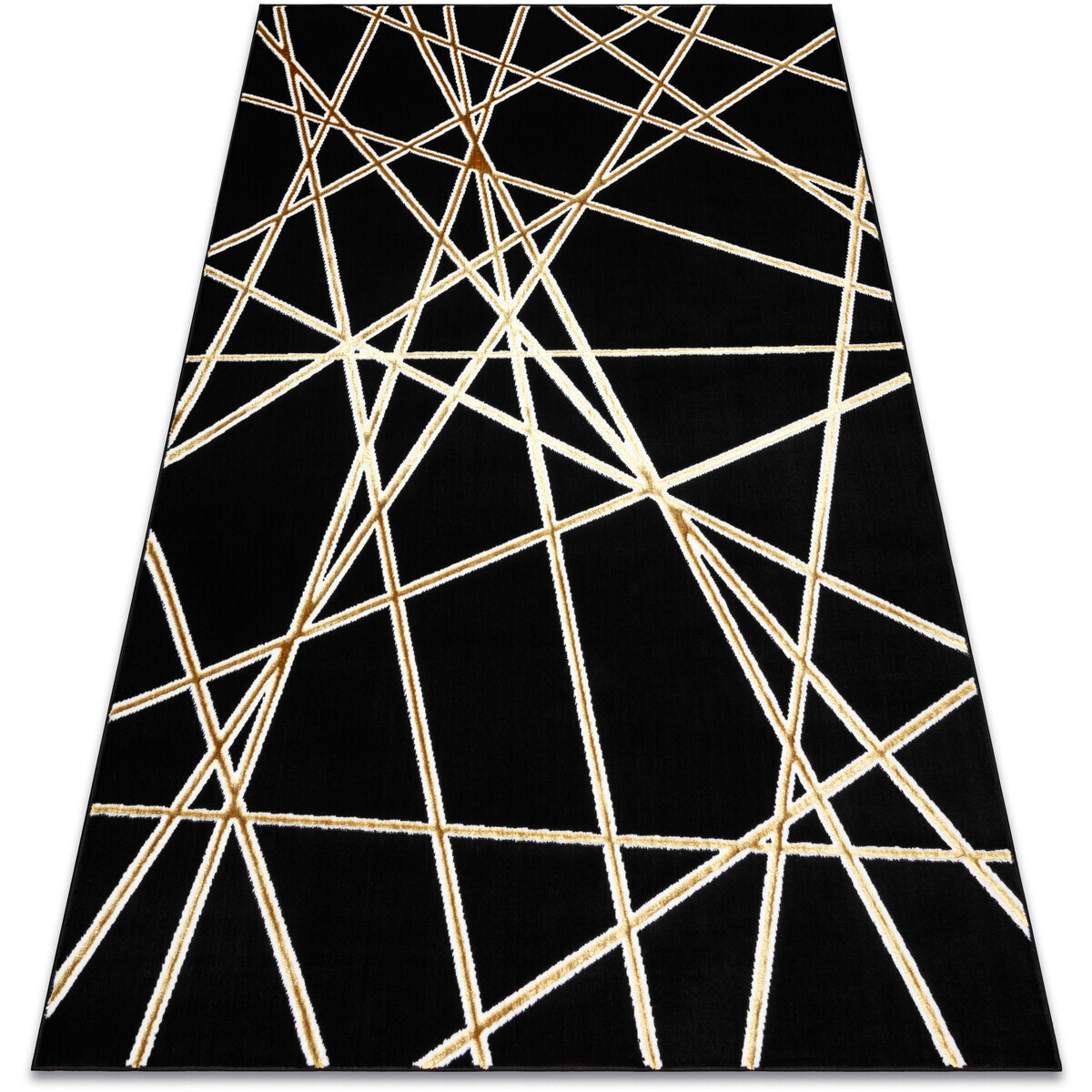 Rugsx  Koberec ALLURE 1964 Geometrický - Strukturální, 200x290 cm  Černá