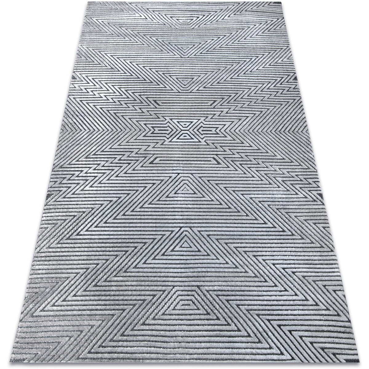 Rugsx  Koberec Strukturální SIERRA G5013 ploché tkaní 120x170 cm  Šedá