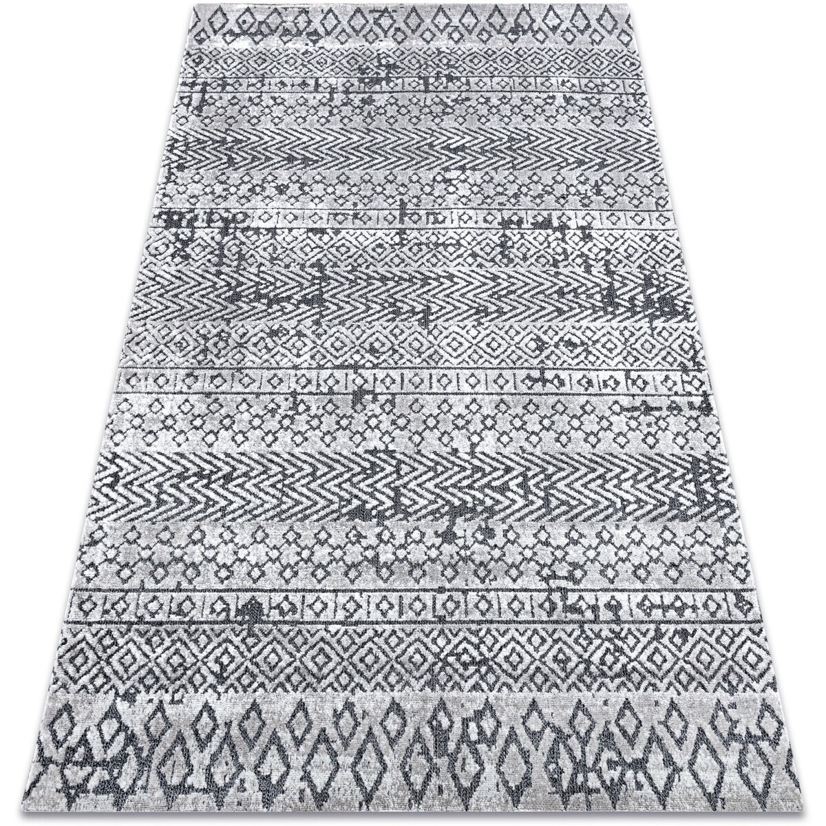 Rugsx  Koberec Strukturální SIERRA G6042 ploché tkaní 120x170 cm  Šedá