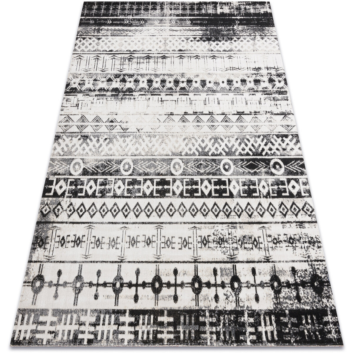 Rugsx  Moderný koberec MUNDO E0592 etnický outdoor béŠ80x250 cm  Béžová