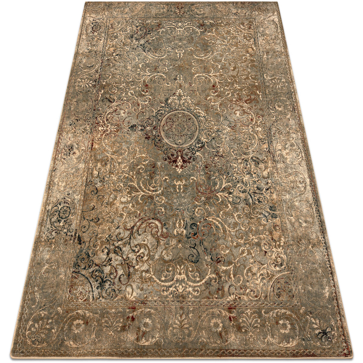 Rugsx  Vlněný koberec OMEGA LUMIER Ornament vintage iro 200x300 cm  Zelená