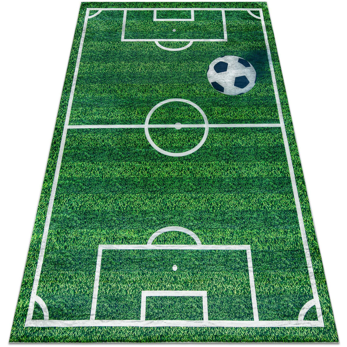 Rugsx  BAMBINO 51760 mycí kobereček Hřiště, fotbal p 200x290 cm  Zelená