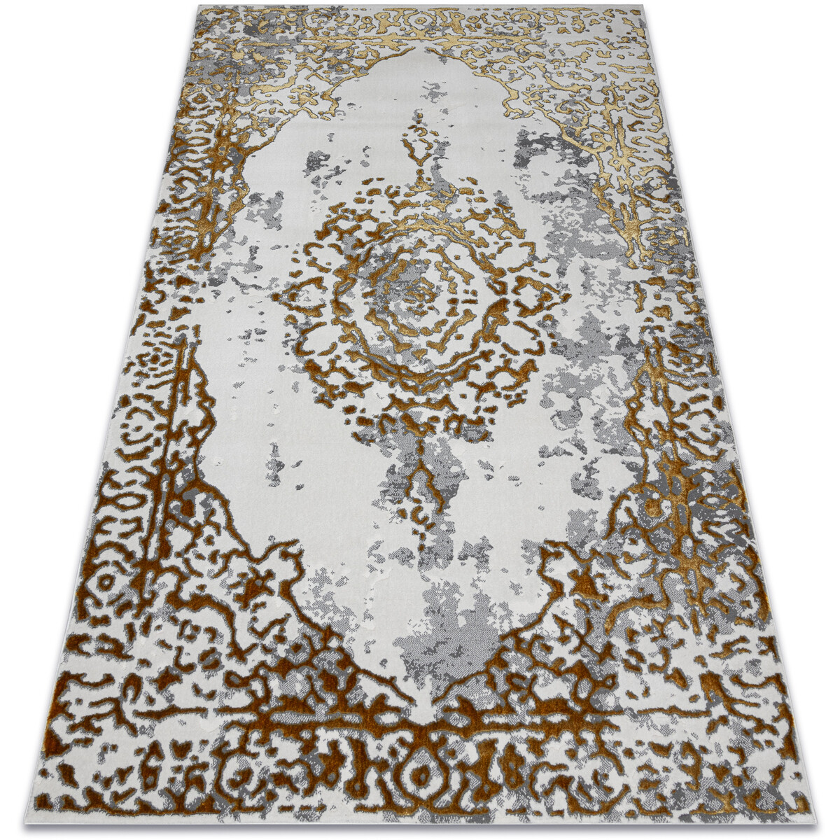 Rugsx  Koberec ALLURE 1961 Ornament, rám - Strukturálnà140x190 cm  Zlatá