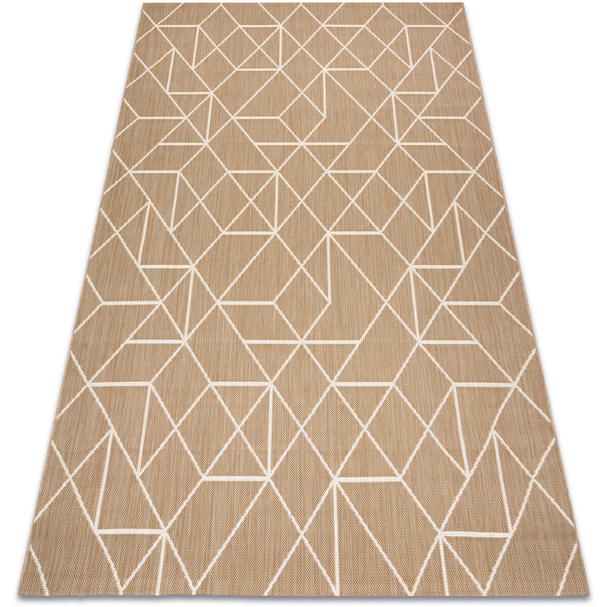 Rugsx  Koberec FLAT 48959265 Geometrický přírodní bé 140x200 cm  Béžová