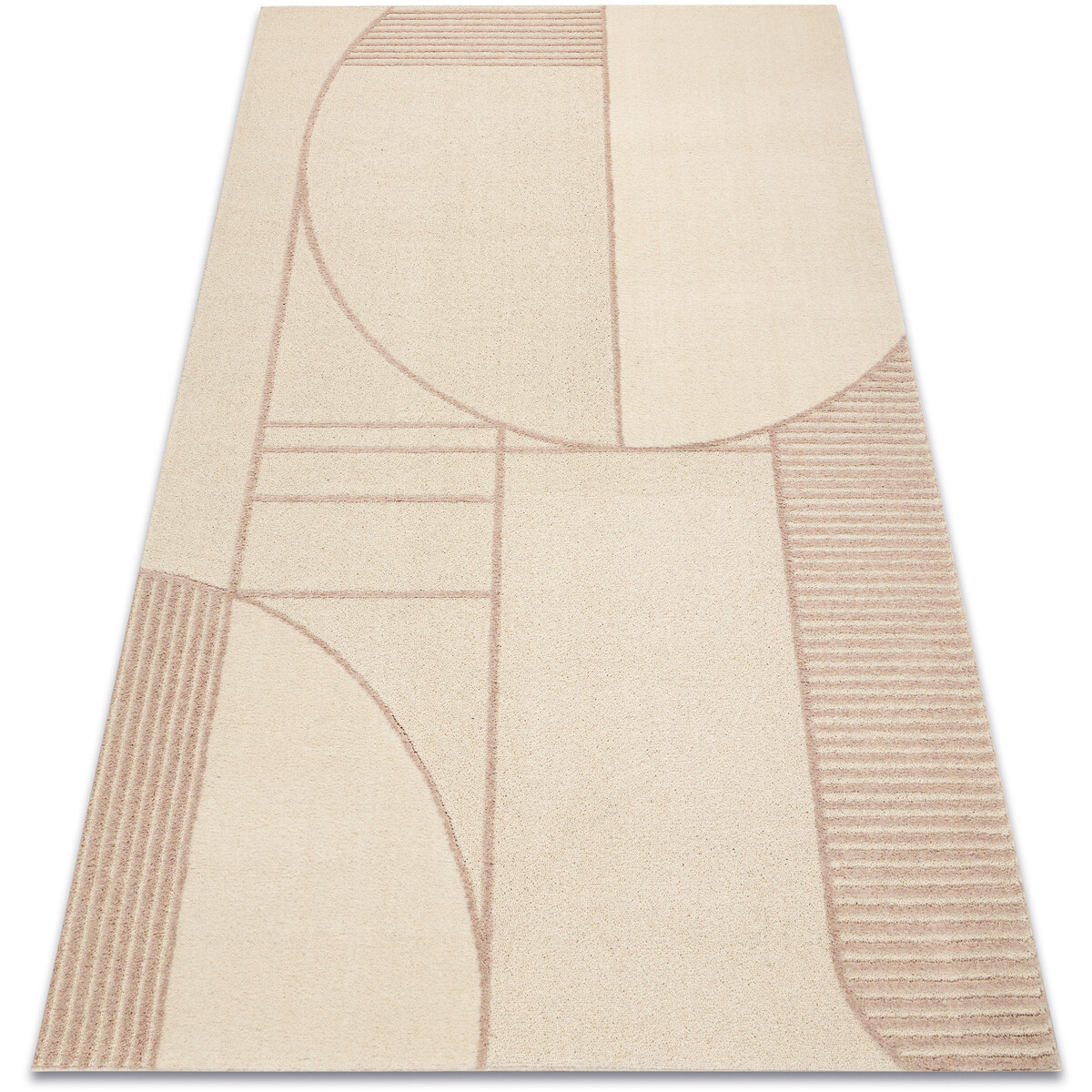 Rugsx  Vlněný koberec FLUX 461.14.AE200 OSTA - Geometri 200x300 cm  Béžová
