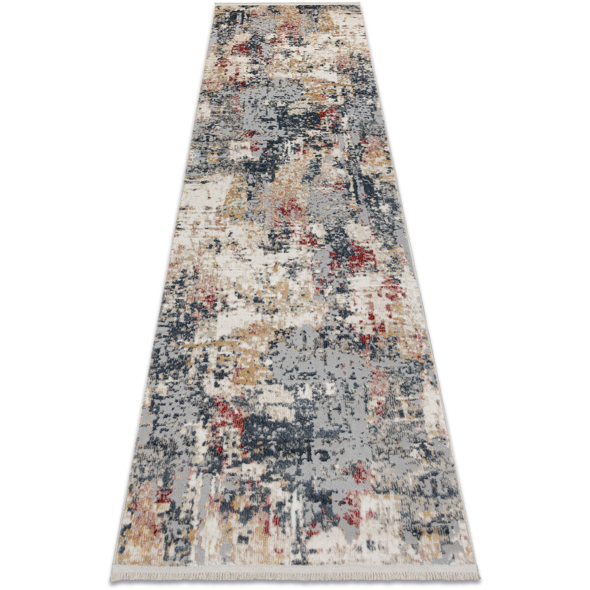 Rugsx  DISTIN 0123A růžový / pudrový / bílý 80x200 cm  Bílá
