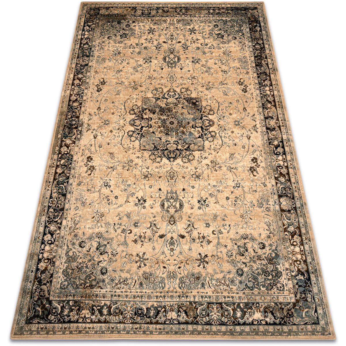 Rugsx  Vlněný koberec POLONIA KORDOBA25 Růžice, rám  300x400 cm  Hnědá