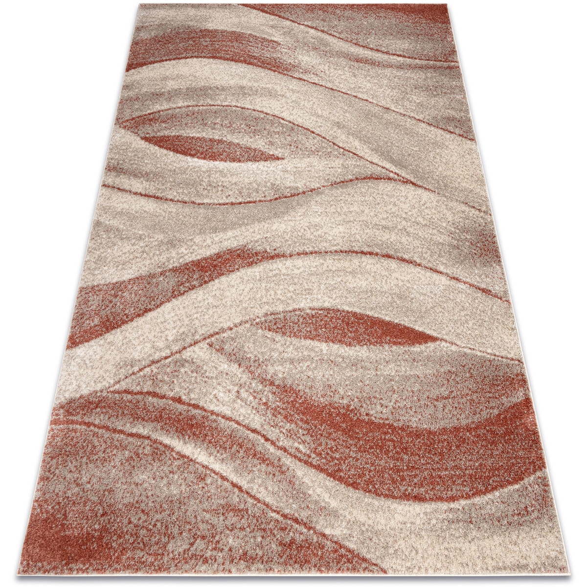 Rugsx  Koberec FUSION 1617 krémová / terakota - 120x170 cm  Béžová