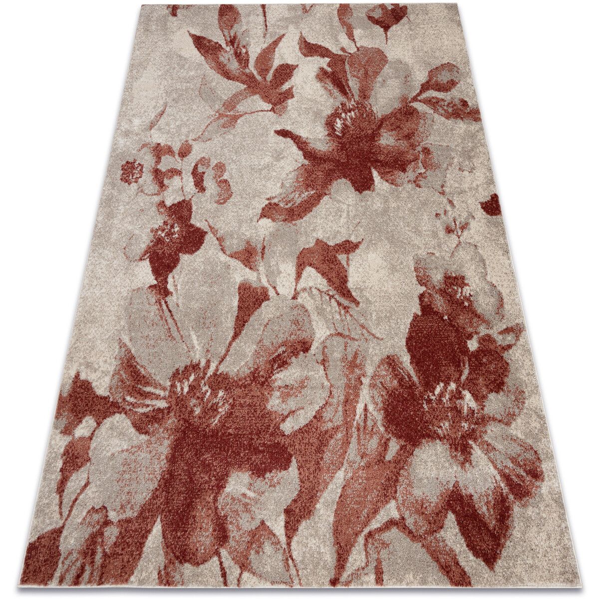 Rugsx  Koberec FUSION 8259 krémová / bordó - 120x170 cm  Béžová
