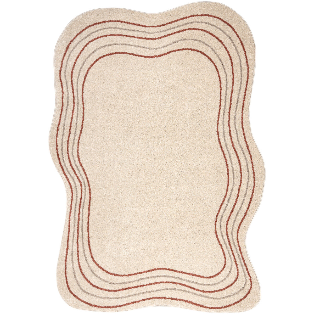 Rugsx  Koberec FUSION 5707 krémová / terakota Shape 160x220 cm  Béžová