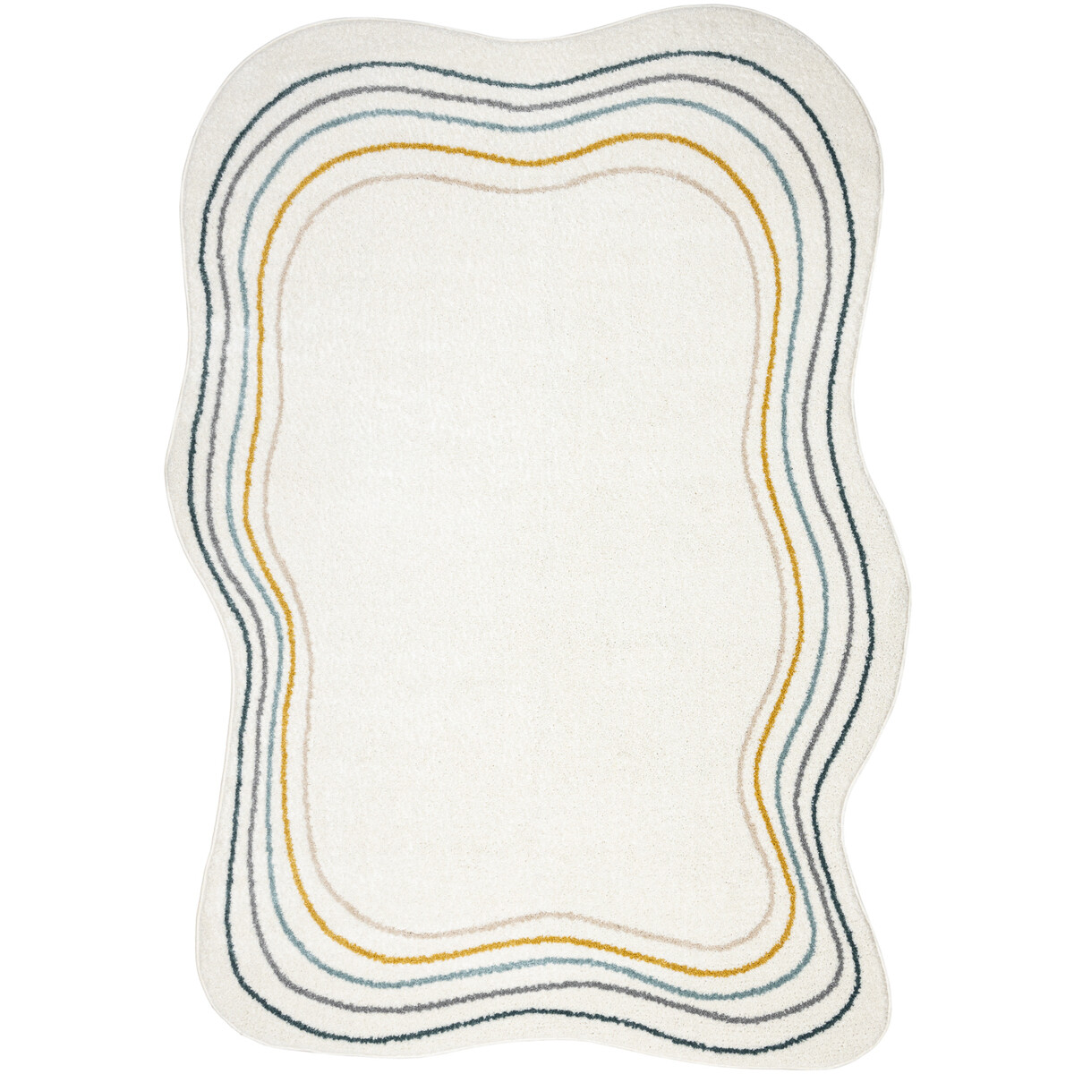 Rugsx  Koberec FUSION 5707 bílá / tmavě zelená 160x220 cm  Bílá