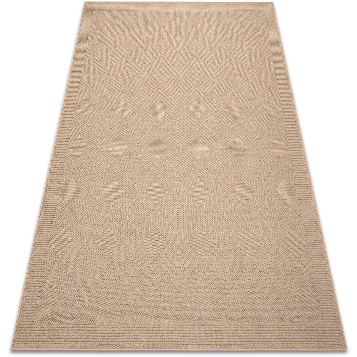 Rugsx  Vlněný koberec VILLA 7636/77800 Zigzag SIZAL, pl 120x170 cm  Béžová