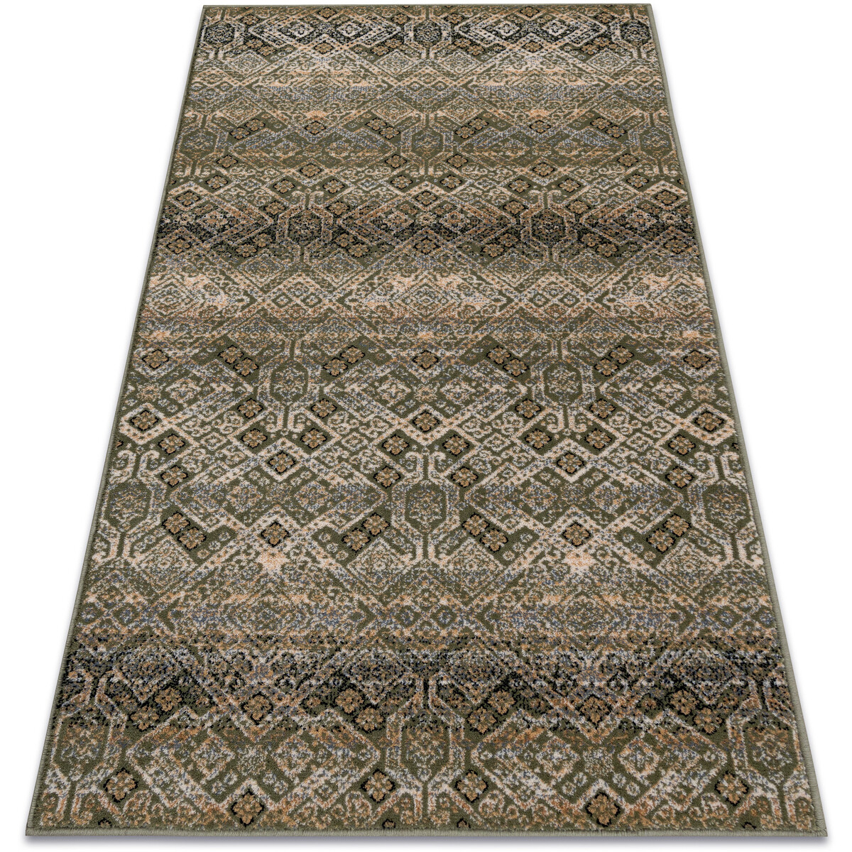Rugsx  Koberec Vlna NAIN Ornament, květiny 1044/51058 ze 80x150 cm  Zelená