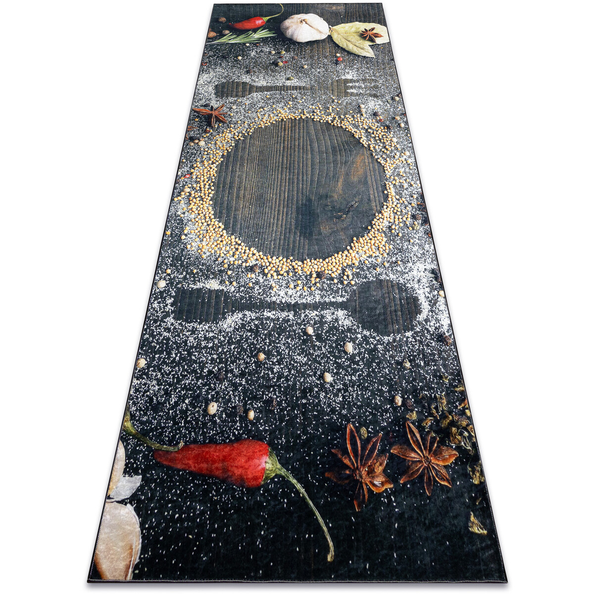 Rugsx  ANDRE mycí kobereček Koření 33150 kuchyň, pro 80x200 cm  Hnědá