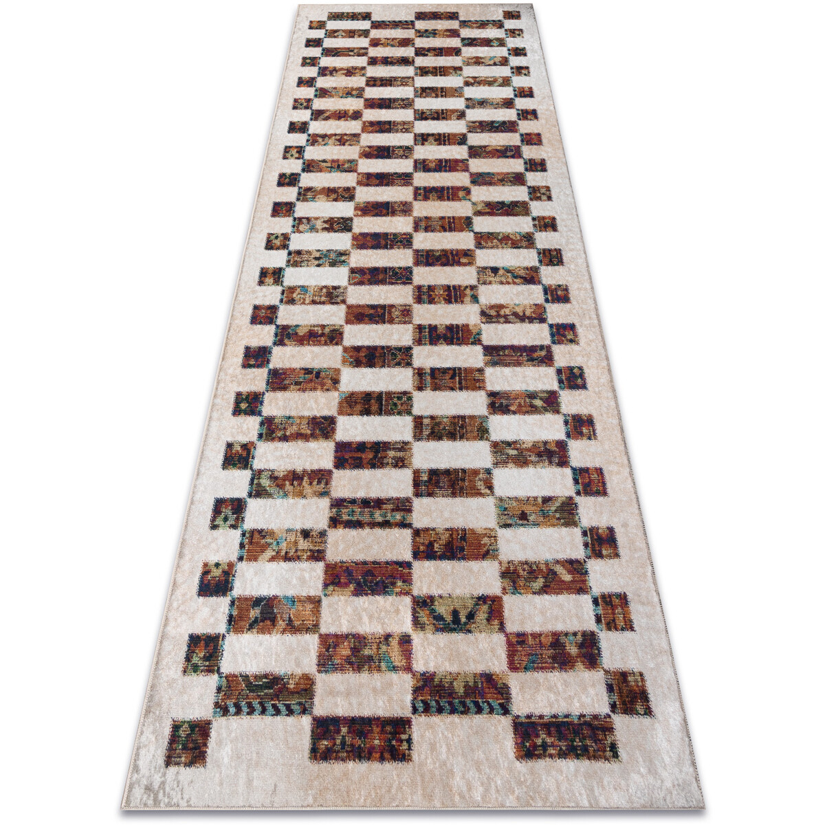 Rugsx  ANDRE mycí kobereček 43780 Geometrický protiskl 80x200 cm  Béžová