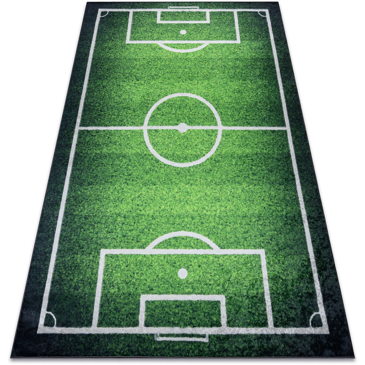 Rugsx  BAMBINO 58690 mycí kobereček Hřiště, fotbal p 120x170 cm  Zelená