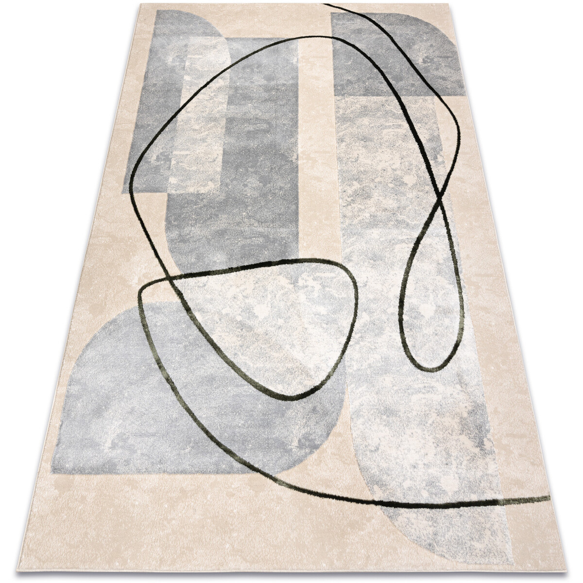 Rugsx  Koberec ALLURE 9980 Geometrický - Strukturální, 120x170 cm  Béžová
