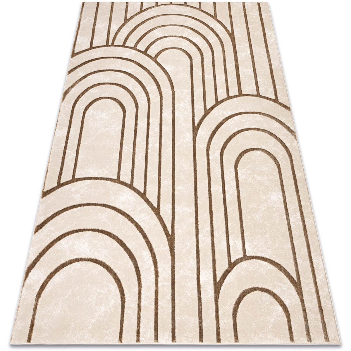 Rugsx  Koberec ALLURE 5756 Geometrický - Strukturální, 120x170 cm  Béžová