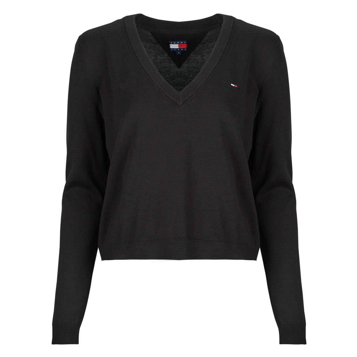 Tommy Jeans  TJW ESSENTIAL VNECK SWEATEREXT  Tmavě modrá